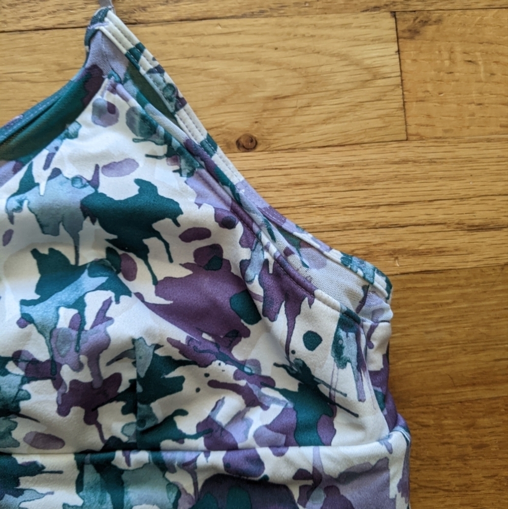 JoyLab Lavender and Green Sports Bra - Picture 6 of 7